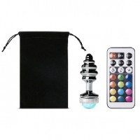 Anal Plug Metal Light Up Type III, Non-Vibrating